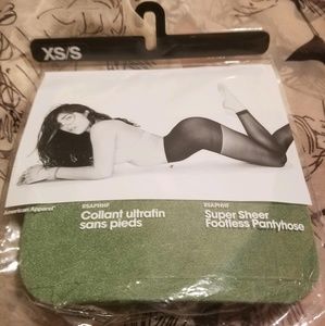 NWT  AMERICAN APPAREL  SHEER FOOTLESS PANTHOSE